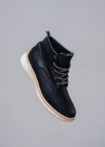 Stylish Black Leather Boots for Men