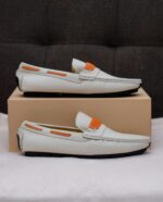 Coastal Vibes Premium Leather Cream Loafers - Image 2