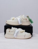 Sr Collections Modern Minimalist Cream Sneakers - Image 3