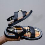 Burberry Nova Leather Sandals.