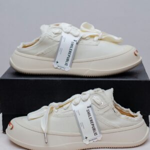 Sr Collections Modern Minimalist Slip-On  Cream